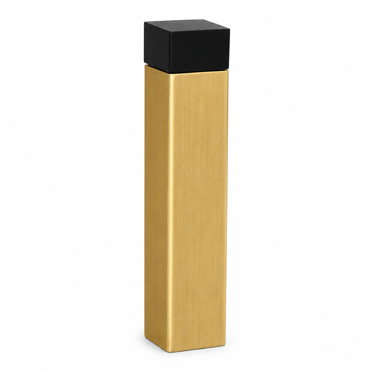 3" 1/8” Wall-Mount Square Door Stop – Solid Brass, Residential Grade, Satin Brass (US4) Finsbury Hardware Residential Hardware