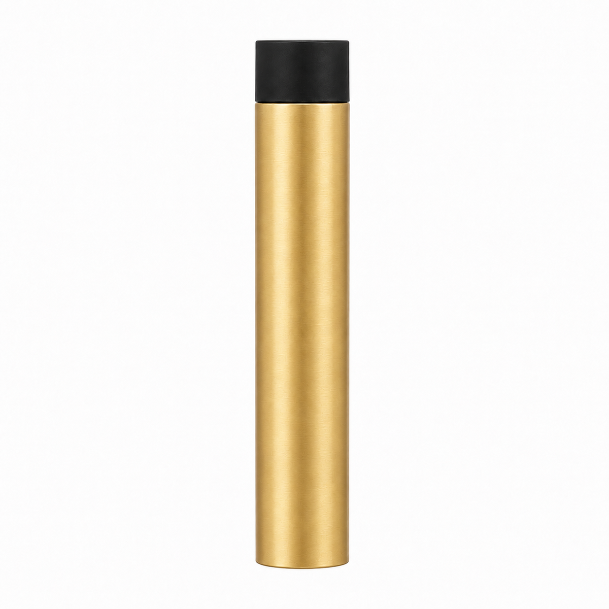 3" Wall-Mount Round Post Door Stop – Solid Brass, Residential Grade, Satin Brass (US4) Finsbury Hardware Residential Hardware