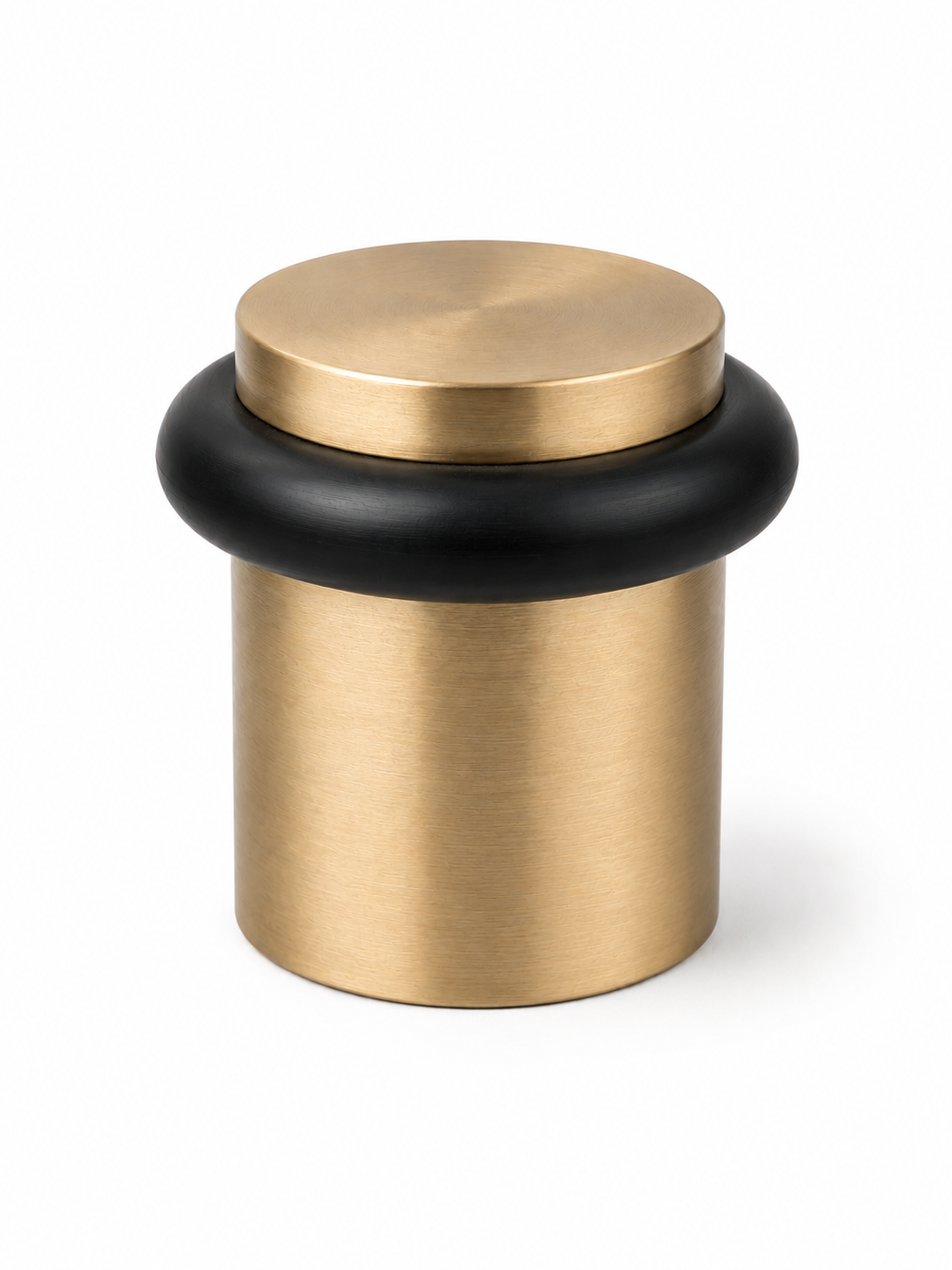 Heavy Duty Solid Brass Floor Door Stop Low Profile 1-3/4" Satin Brass Finish (US4) Finsbury Hardware Residential Hardware