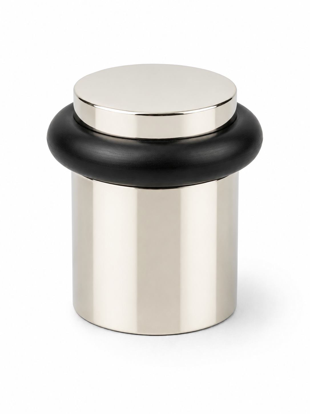 Heavy Duty Solid Brass Floor Door Stop Low Profile 1-3/4" Polished Nickel Finish (US14) Finsbury Hardware Residential Hardware