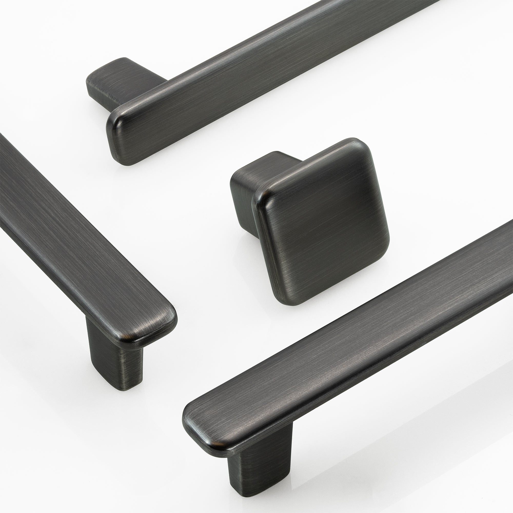 Modern Curved Edge Square Drawer Knobs