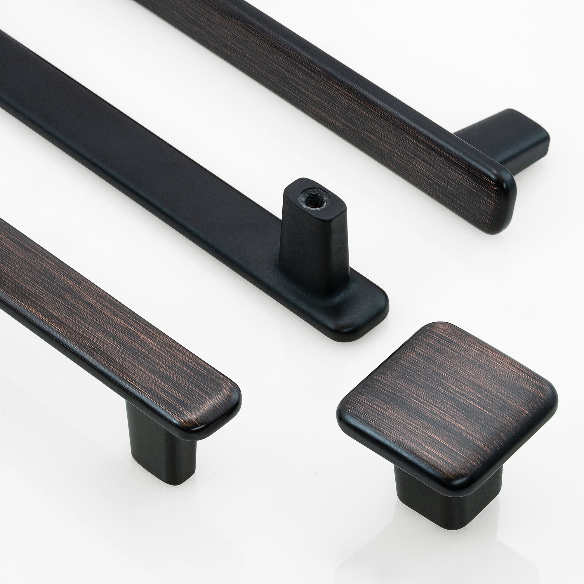 Modern Curved Edge Square Drawer Knobs