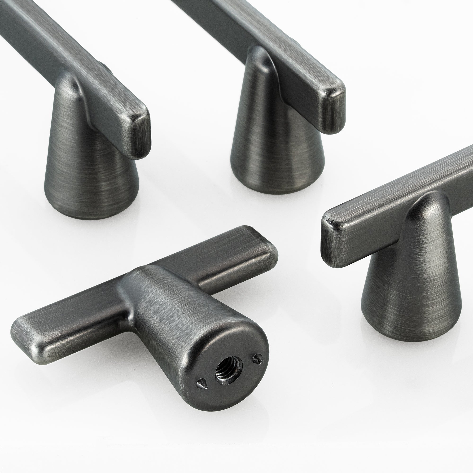 Cone Shape Modern T-Bar Cabinet Knobs