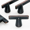 Cone Shape Modern T-Bar Cabinet Knobs