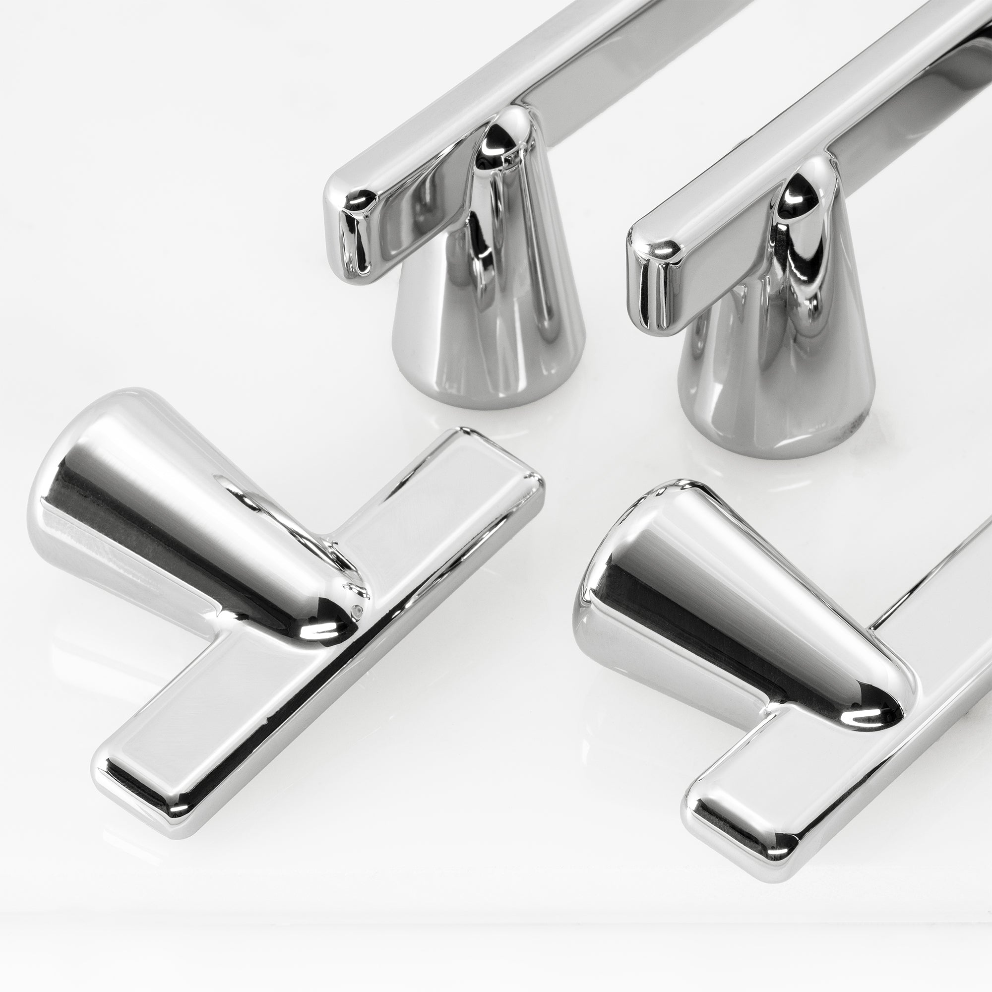 Cone Shape Modern T-Bar Cabinet Knobs