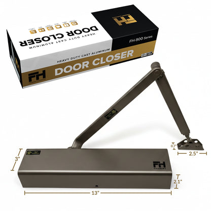 Heavy Duty Aluminum Commercial Door Closer - Duronotic Finsbury Hardware Hardware