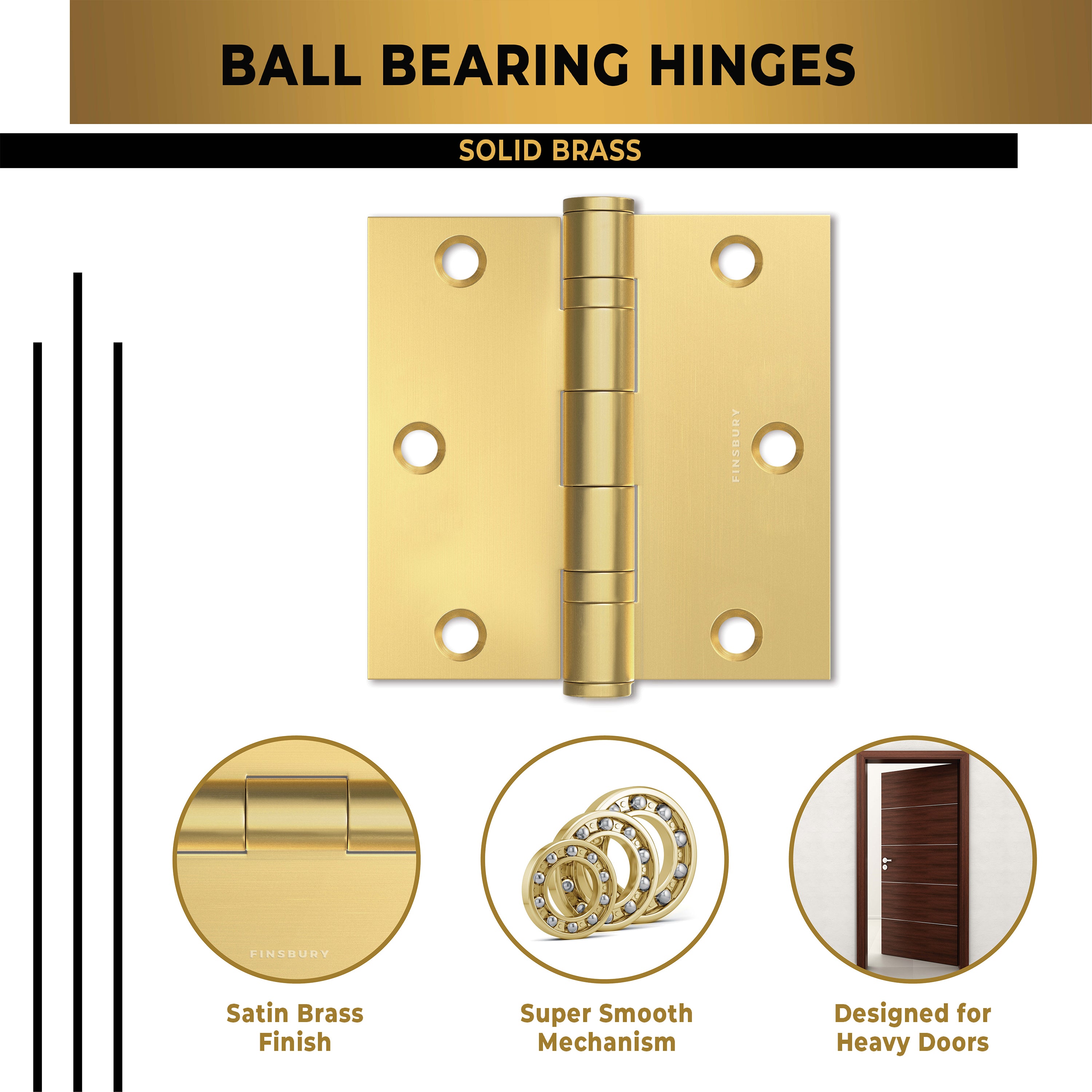Matte Gold 3.5 x 3.5