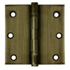 4x4 Inch Solid Brass Ball Bearing Door Hinge - Antique Brass Finsbury Hardware Ball Bearing Hinges