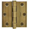 3x3 Inch Solid Brass Ball Bearing Door Hinge - French Antique Finsbury Hardware Ball Bearing Hinges