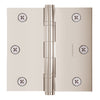 3x3 Inch Solid Brass Ball Bearing Door Hinge - Polished Nickel Finsbury Hardware Ball Bearing Hinges