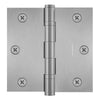 3x3 Inch Solid Brass Ball Bearing Door Hinge - Satin Nickel Finsbury Hardware Ball Bearing Hinges