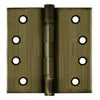 4.5 x 4.5 Inch Solid Brass Ball Bearing Door Hinge - Antique Brass Finsbury Hardware Ball Bearing Hinges