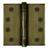 4x4 Inch Solid Brass Ball Bearing Door Hinge - Antique Brass Finsbury Hardware Ball Bearing Hinges
