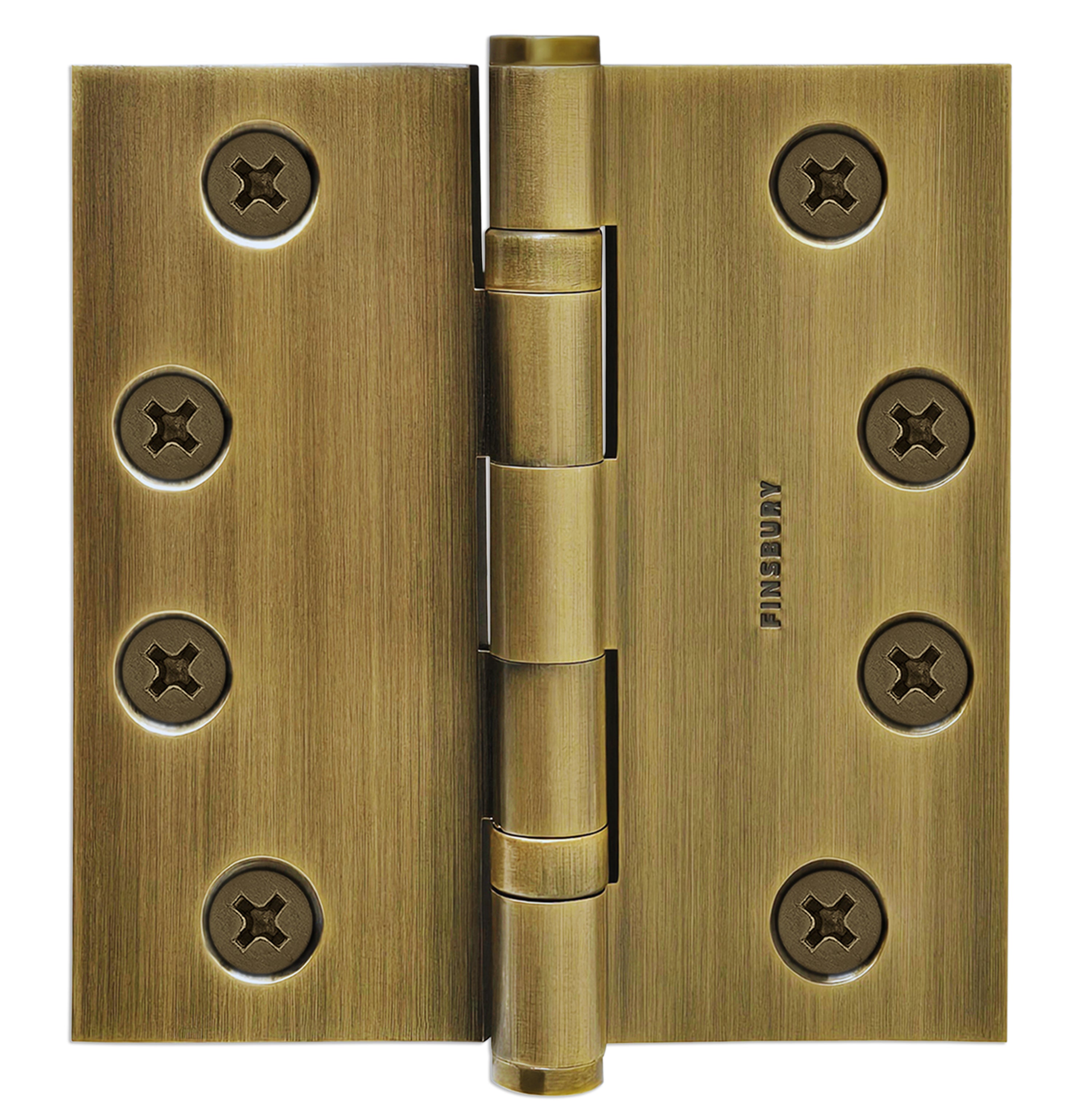 4x4 Inch Solid Brass Ball Bearing Door Hinge - French Antique Finsbury Hardware Ball Bearing Hinges