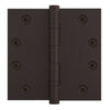 4x4 Inch Solid Brass Ball Bearing Door Hinge - Oil-Rubbed Bronze Finsbury Hardware Ball Bearing Hinges