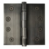 4.5 x 4.5 Inch Solid Brass Ball Bearing Door Hinge - Pewter Finsbury Hardware Ball Bearing Hinges