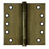 5x5 Inch Solid Brass Ball Bearing Door Hinge - Antique Brass Finsbury Hardware Ball Bearing Hinges