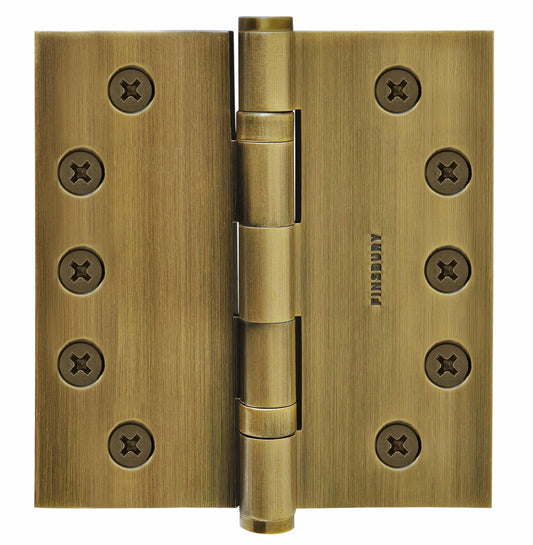 5x5 Inch Solid Brass Ball Bearing Door Hinge - French Antique Finsbury Hardware Ball Bearing Hinges