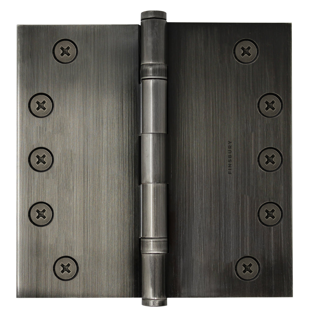 5x5 Inch Solid Brass Ball Bearing Door Hinge - Pewter Finsbury Hardware Ball Bearing Hinges