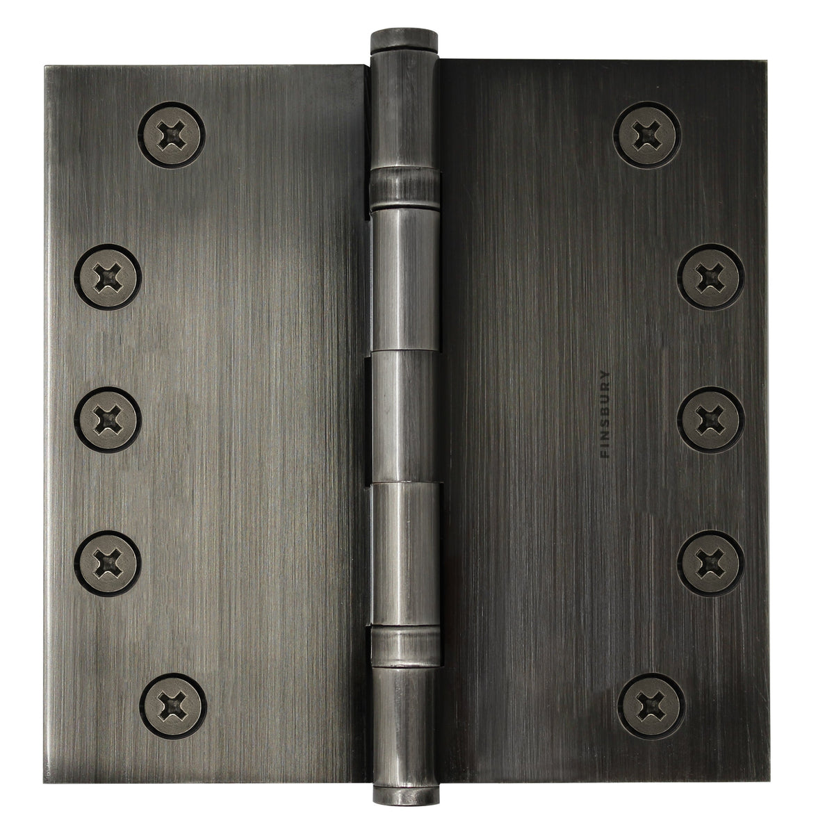 5x5 Inch Solid Brass Ball Bearing Door Hinge - Pewter Finsbury Hardware Ball Bearing Hinges