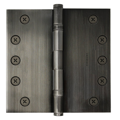 5x5 Inch Solid Brass Ball Bearing Door Hinge - Pewter Finsbury Hardware Ball Bearing Hinges
