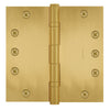 6x6 Inch Solid Brass Ball Bearing Door Hinge - Satin Brass Finsbury Hardware Ball Bearing Hinges