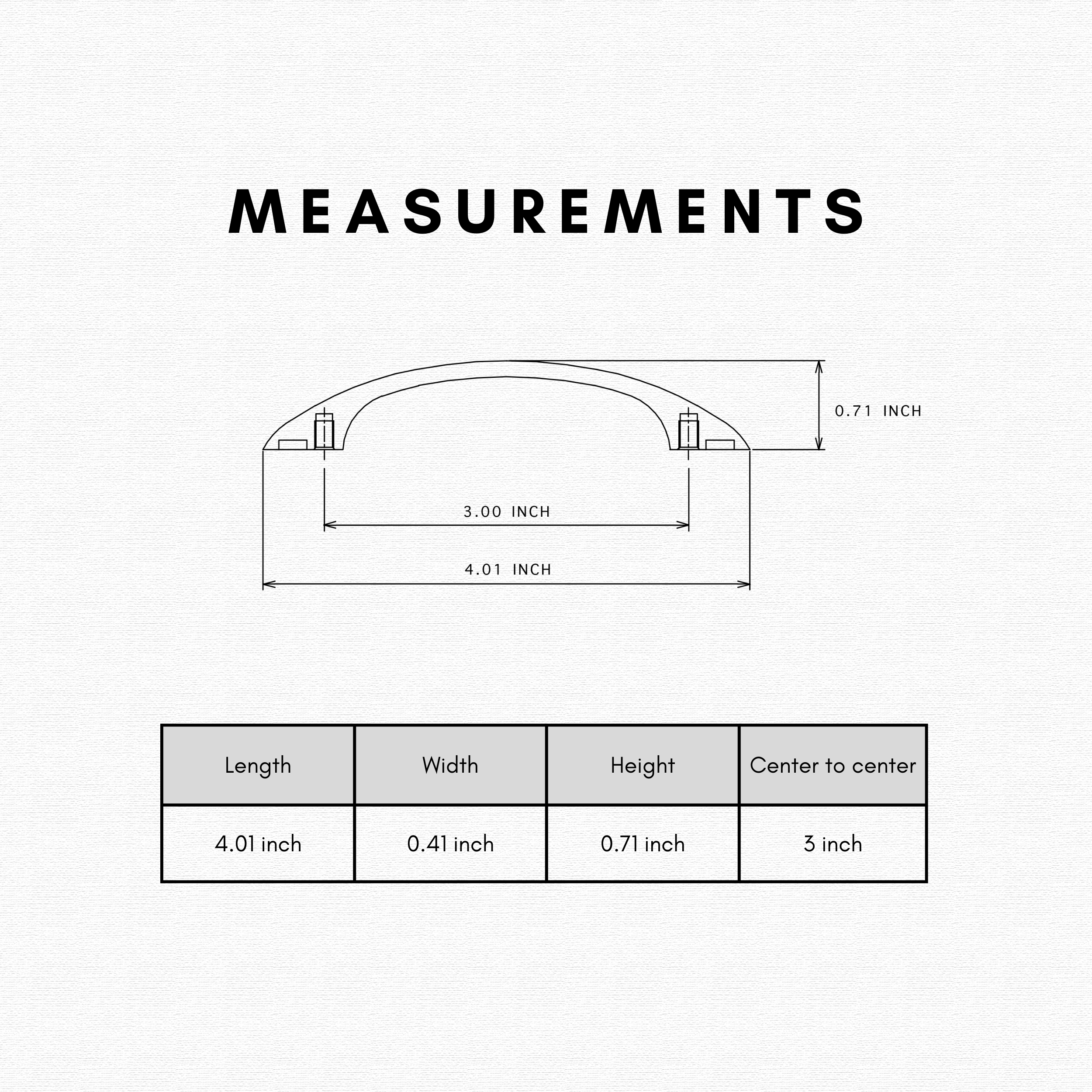 Modern Arch Cabinet Handle Pulls