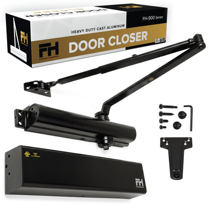 Heavy Duty Aluminum Commercial Door Closer - Matte Black Finsbury Hardware Hardware
