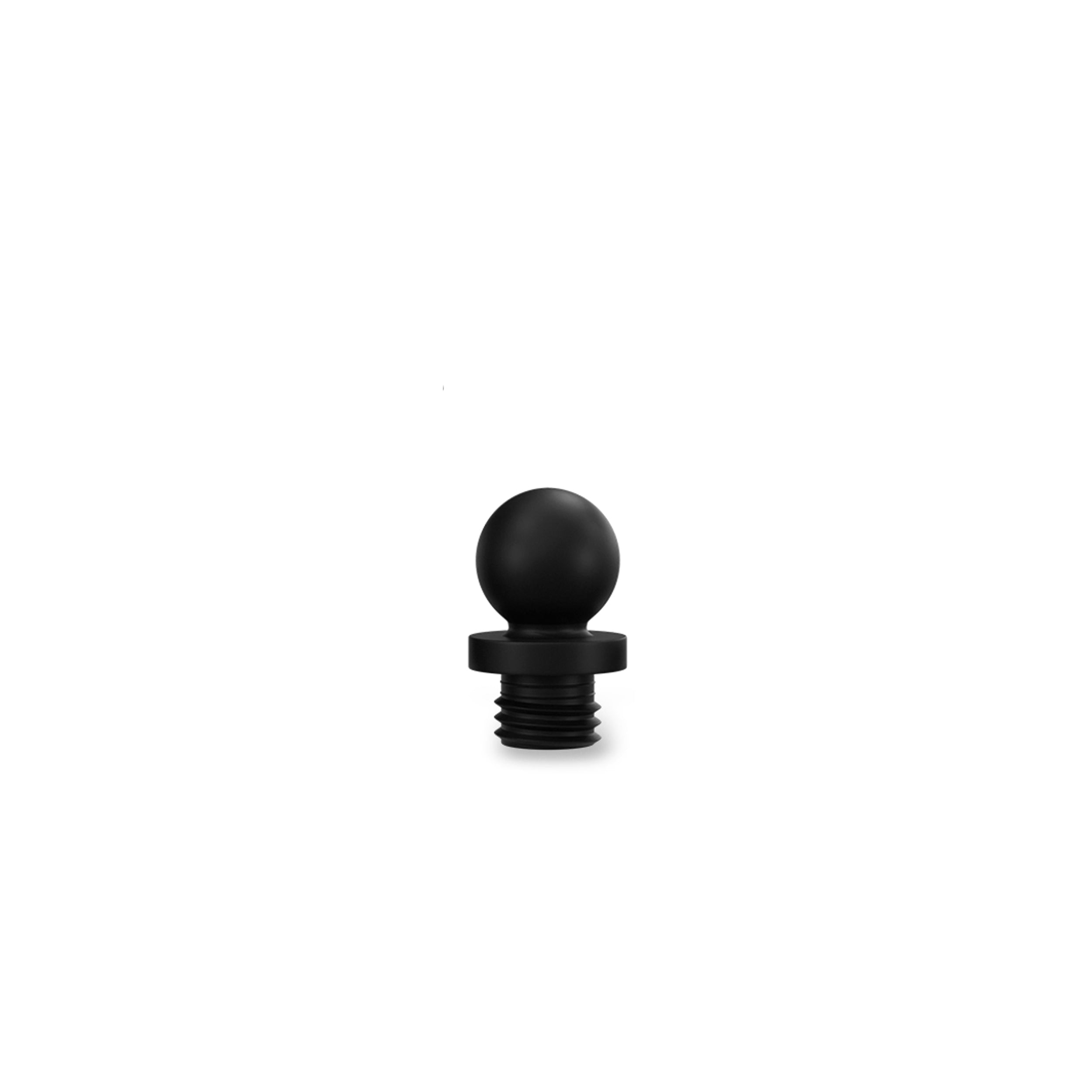 Solid Brass Decorative Tips - Flat Black Finsbury Hardware Ball Bearing Hinges