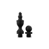 Solid Brass Decorative Tips - Flat Black Finsbury Hardware Ball Bearing Hinges