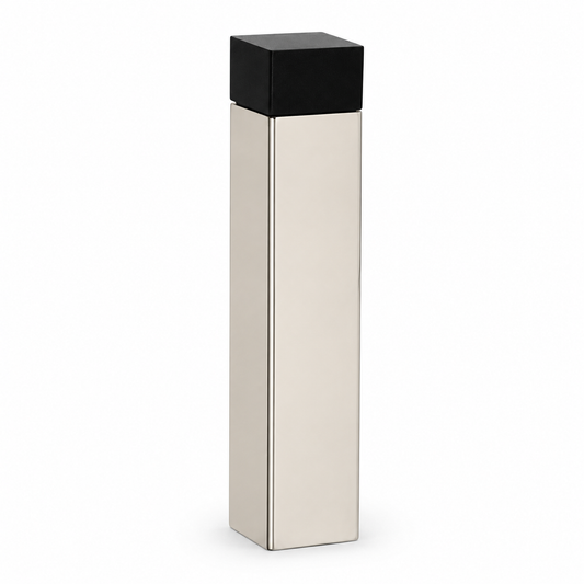 3" 1/8” Wall-Mount Square Door Stop – Solid Brass, Residential Grade, Polished Nickel (US14) Finsbury Hardware Residential Hardware