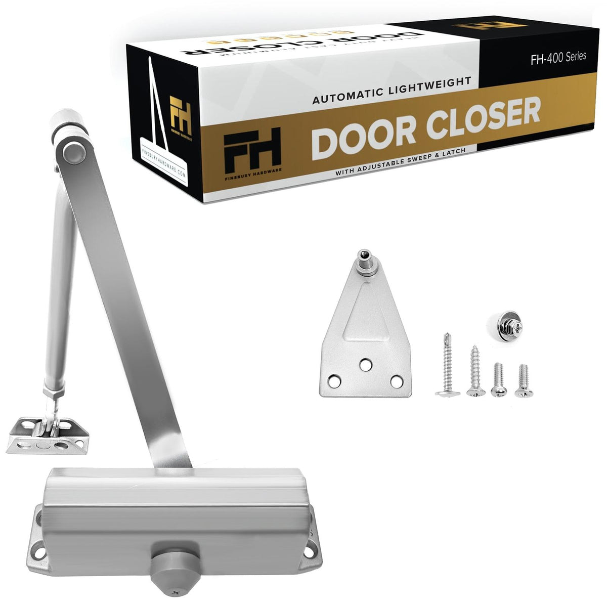 Lightweight Aluminum Door Closer - Size 3 Finsbury Hardware Hardware