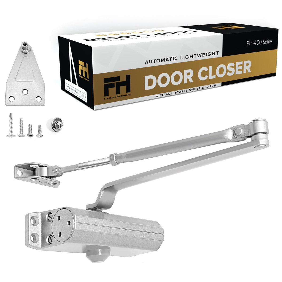 Lightweight Aluminum Door Closer - Size 3 Finsbury Hardware Hardware