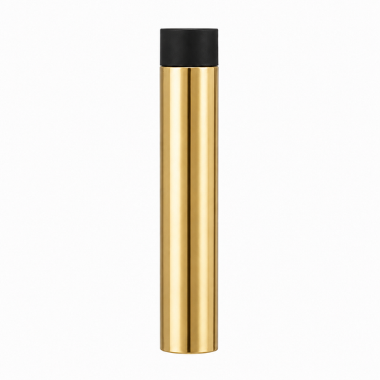 3" Wall-Mount Round Post Door Stop – Solid Brass, Residential Grade, Polished Brass (US3) Finsbury Hardware Residential Hardware