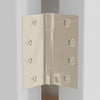 4x4 Inch Solid Brass Square Barrel Door Hinge - Polished Nickel Finsbury Hardware Square Barrel Hinges