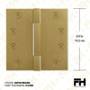 4x4 Inch Solid Brass Square Barrel Door Hinge - Satin Brass Finsbury Hardware Square Barrel Hinges