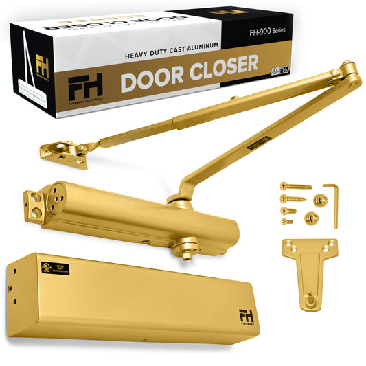 Heavy Duty Aluminum Commercial Door Closer - Gold Finsbury Hardware Hardware