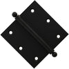 3x3 Inch Solid Brass Ball Bearing Door Hinge - Flat Black Finsbury Hardware Ball Bearing Hinges