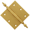 3.5 x 3.5 Inch Solid Brass Ball Bearing Door Hinge - Satin Brass Finsbury Hardware Ball Bearing Hinges