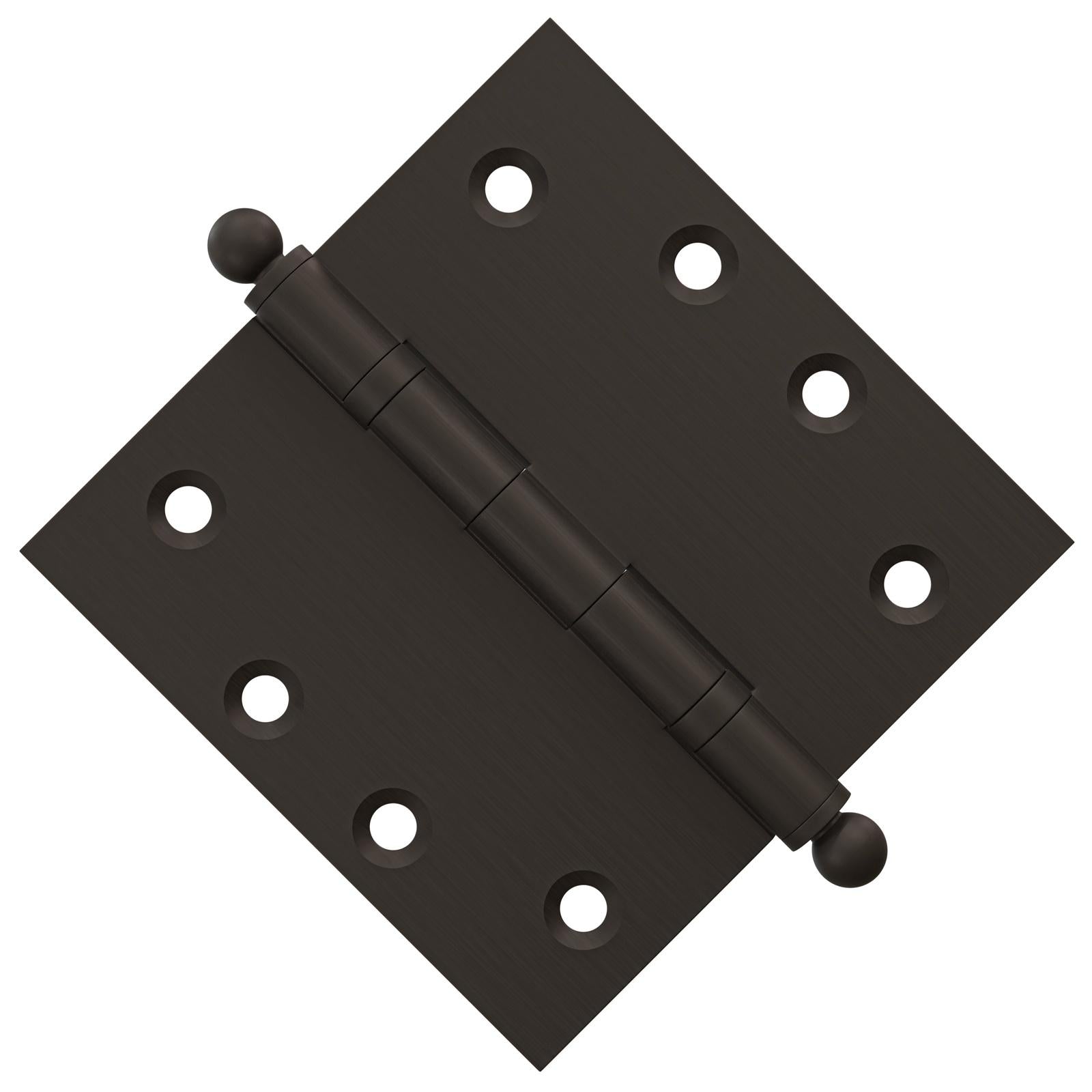 4.5 x 4.5 Inch Solid Brass Ball Bearing Door Hinge - Oil-Rubbed Bronze Finsbury Hardware Ball Bearing Hinges