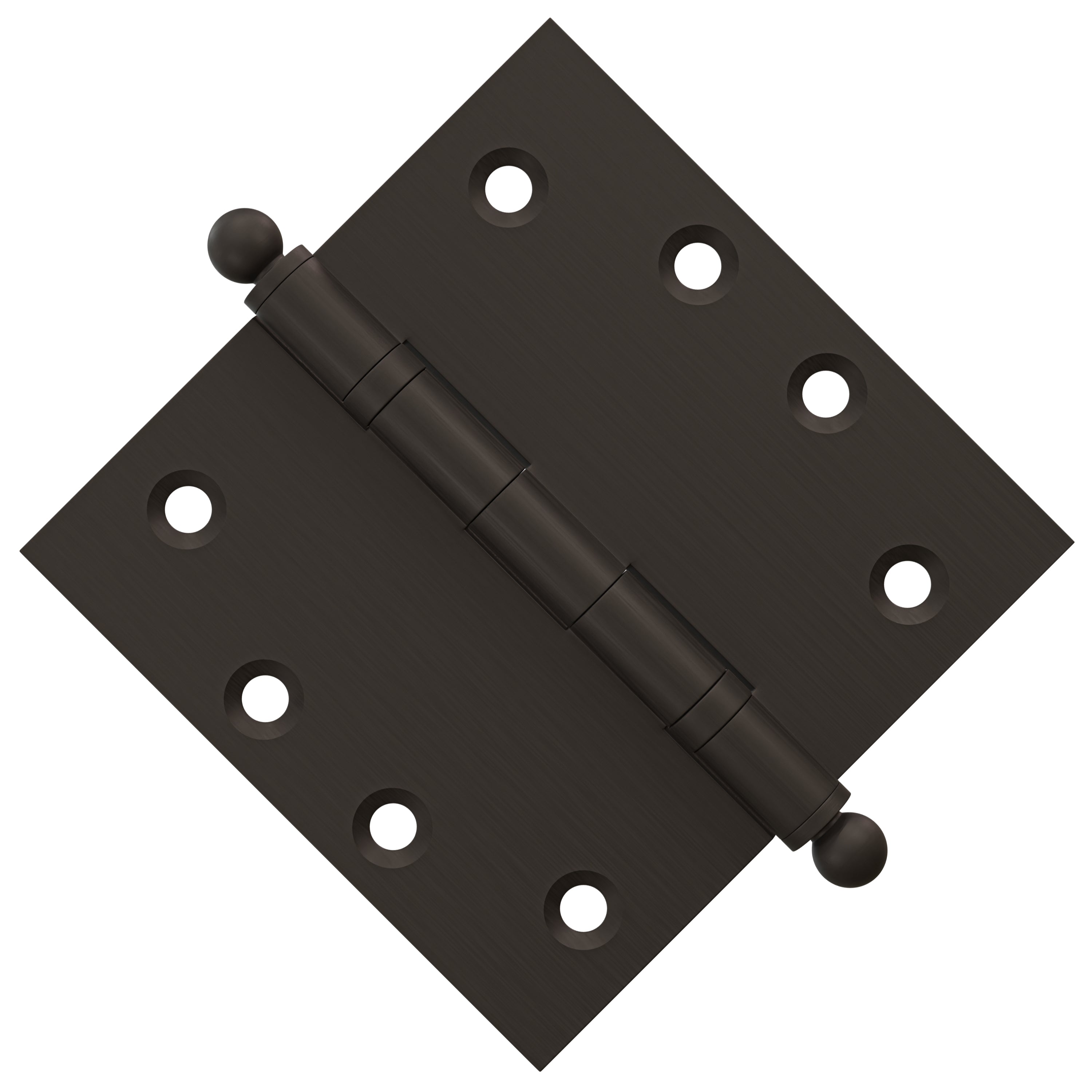 4x4 Inch Solid Brass Ball Bearing Door Hinge - Oil-Rubbed Bronze Finsbury Hardware Ball Bearing Hinges