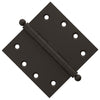 4x4 Inch Solid Brass Ball Bearing Door Hinge - Oil-Rubbed Bronze Finsbury Hardware Ball Bearing Hinges