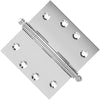 4.5 x 4.5 Inch Solid Brass Ball Bearing Door Hinge - Polished Chrome Finsbury Hardware Ball Bearing Hinges