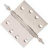 4.5 x 4.5 Inch Solid Brass Ball Bearing Door Hinge - Polished Nickel Finsbury Hardware Ball Bearing Hinges