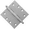 4.5 x 4.5 Inch Solid Brass Ball Bearing Door Hinge - Satin Nickel Finsbury Hardware Ball Bearing Hinges