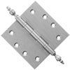 4.5 x 4.5 Inch Solid Brass Ball Bearing Door Hinge - Satin Nickel Finsbury Hardware Ball Bearing Hinges
