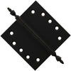 5x5 Inch Solid Brass Ball Bearing Door Hinge - Flat Black Finsbury Hardware Ball Bearing Hinges