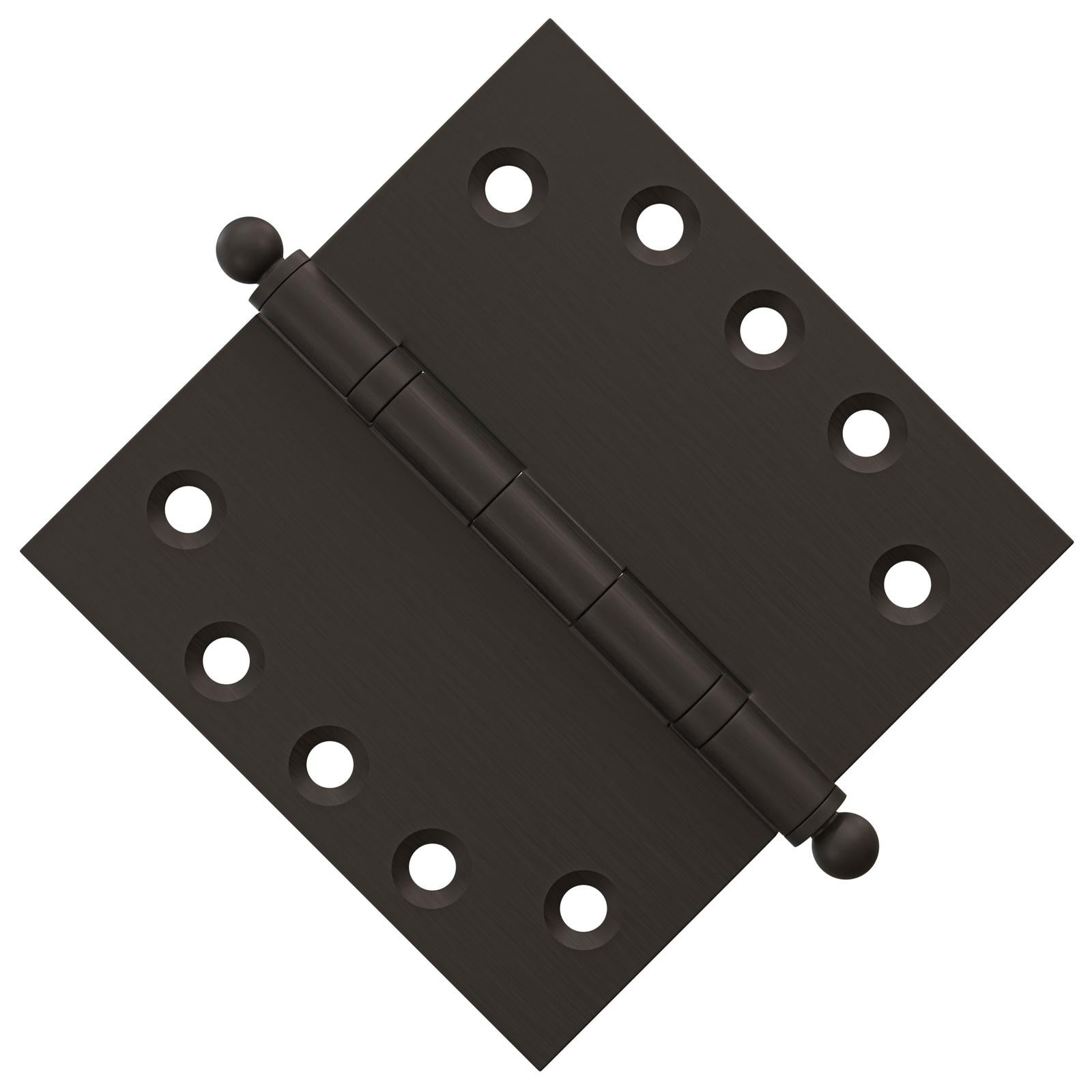 5x5 Inch Solid Brass Ball Bearing Door Hinge - Oil-Rubbed Bronze Finsbury Hardware Ball Bearing Hinges