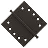 5x5 Inch Solid Brass Ball Bearing Door Hinge - Oil-Rubbed Bronze Finsbury Hardware Ball Bearing Hinges