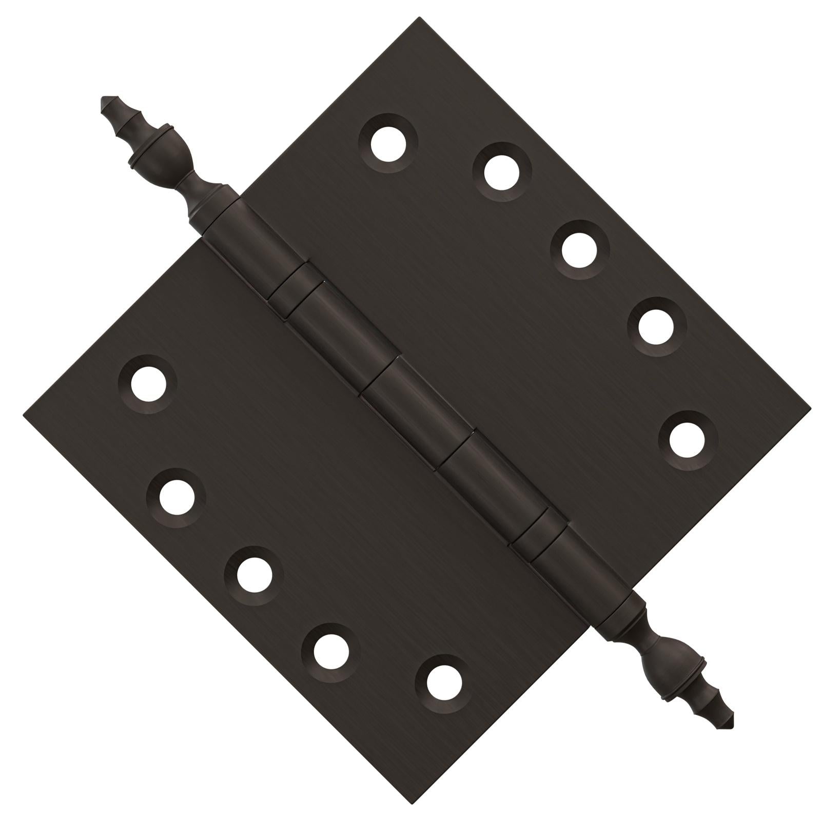 5x5 Inch Solid Brass Ball Bearing Door Hinge - Oil-Rubbed Bronze Finsbury Hardware Ball Bearing Hinges